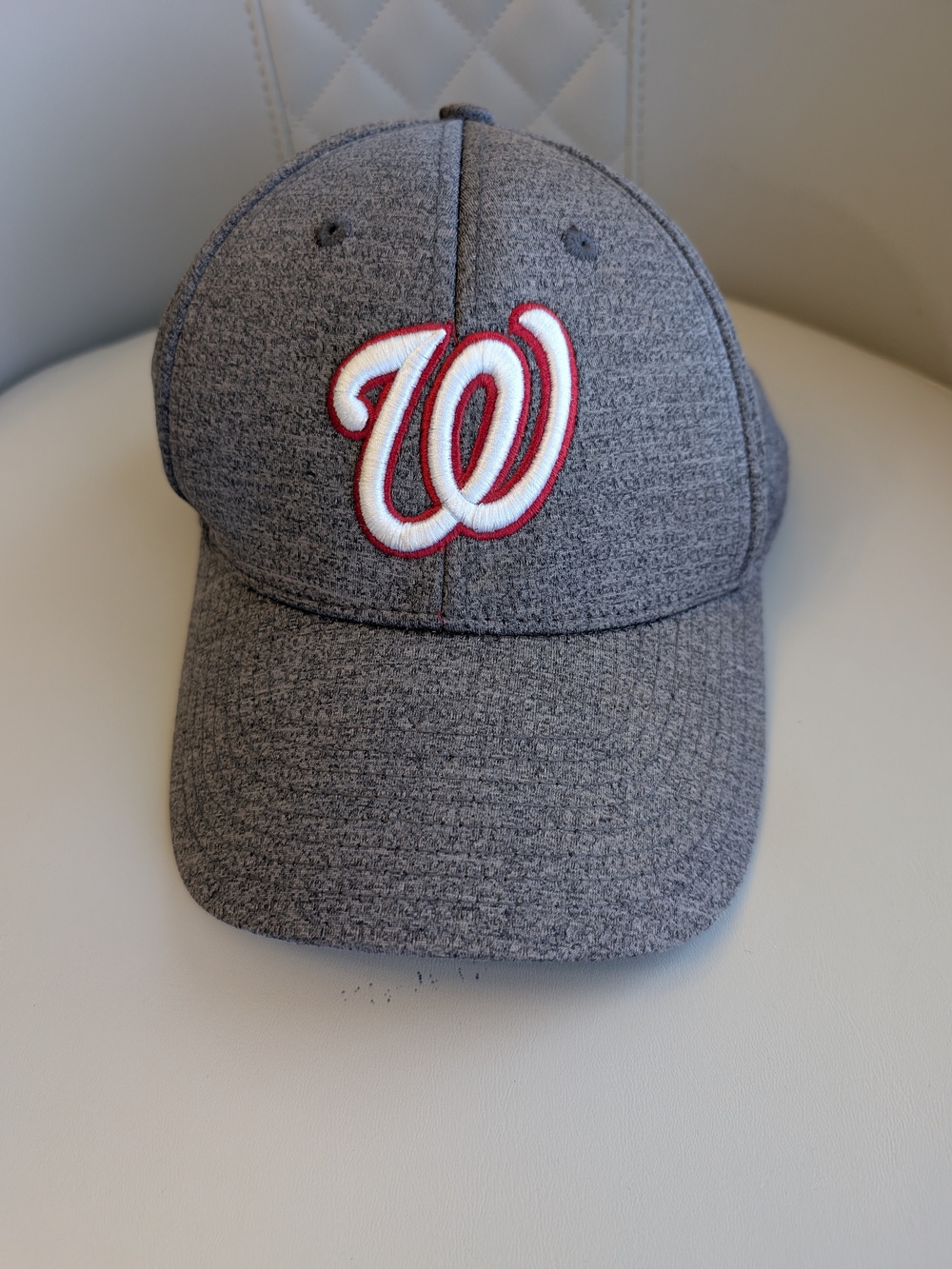 Gray heathered Washington Nationals baseball cap Unisex Fan Favorite